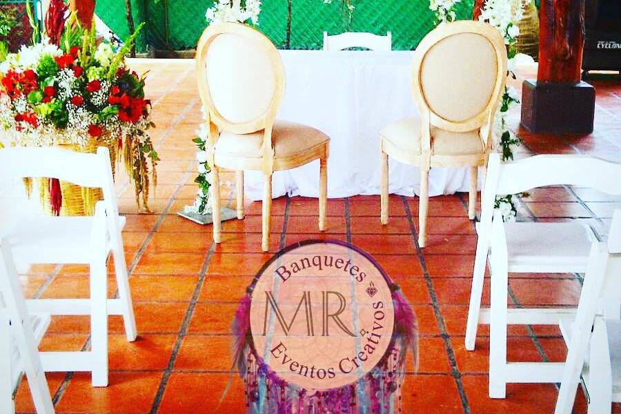 Decoración boda civil