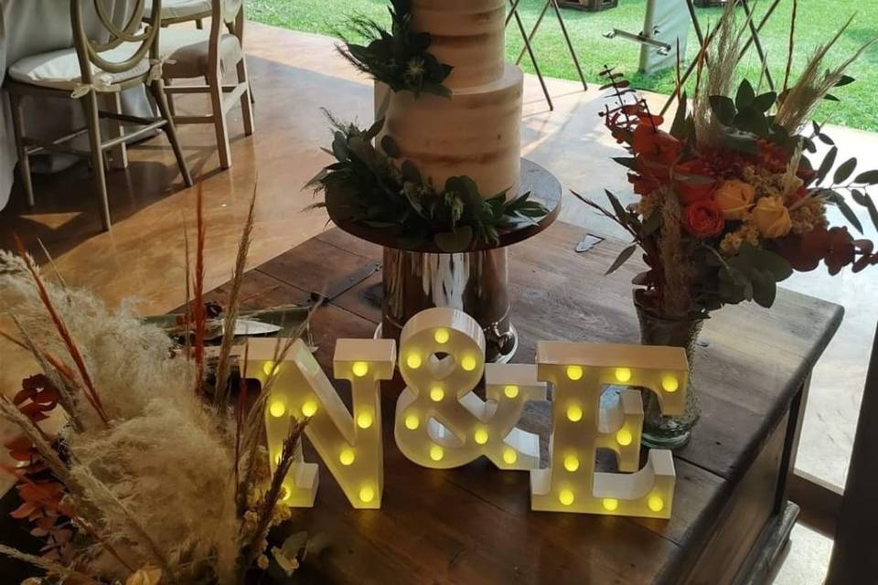 Nude cake boda