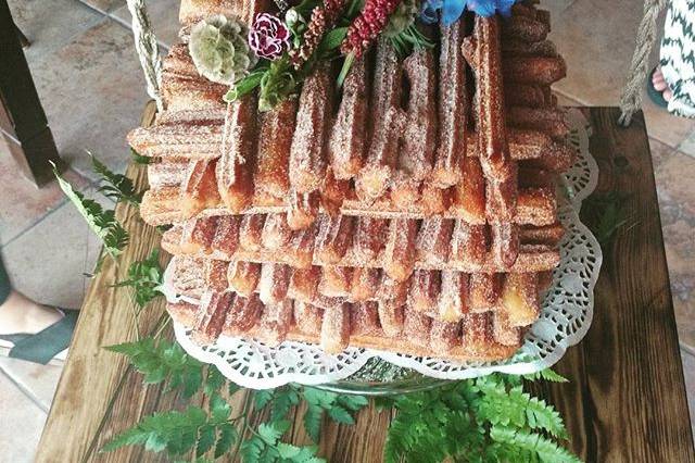 Wedding churro cake