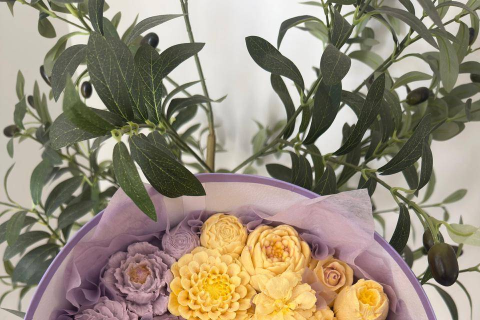 Flores para mesa de dulces