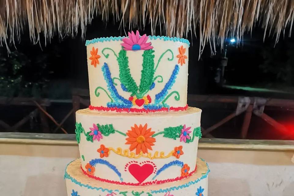 Pastel temática mexicana