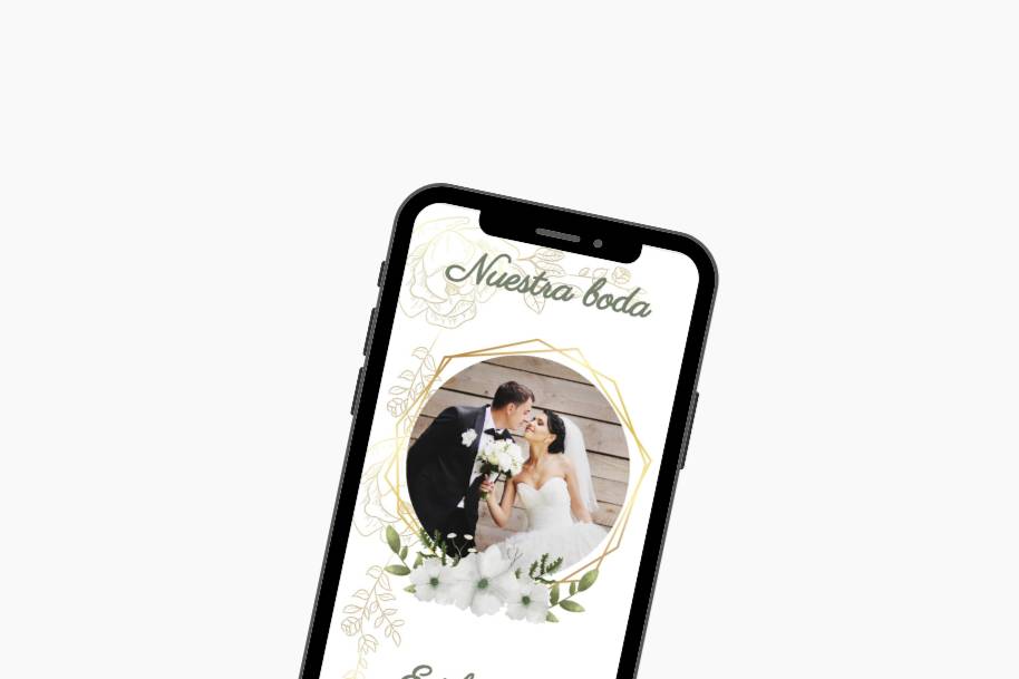 Invitación digital para eventos nupciales