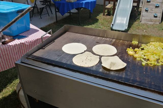 Calentando las tortillas