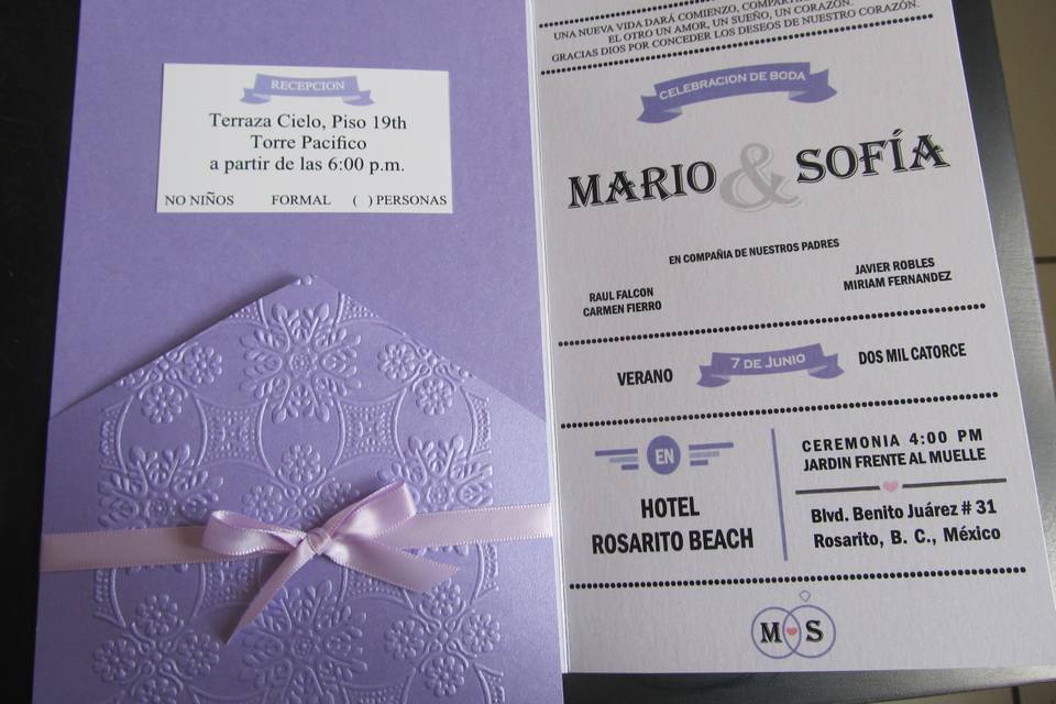 Invitacion pocket folder