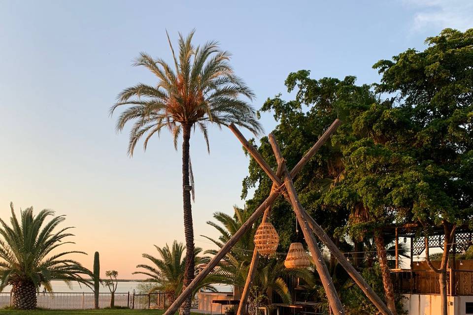 Picnic vista al mar