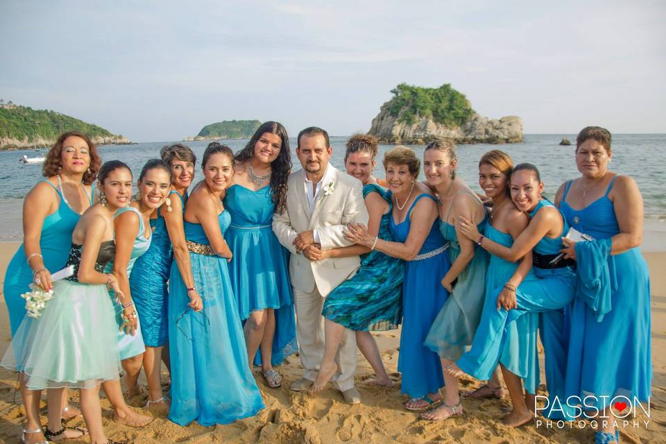 Cobertura Boda playa