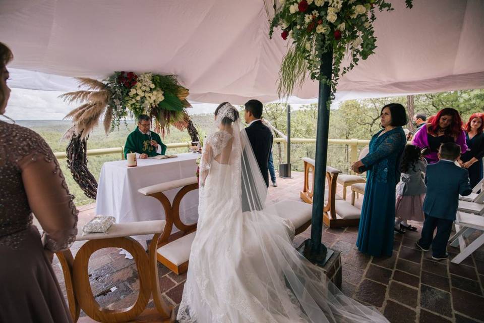 Ceremonia en terraza