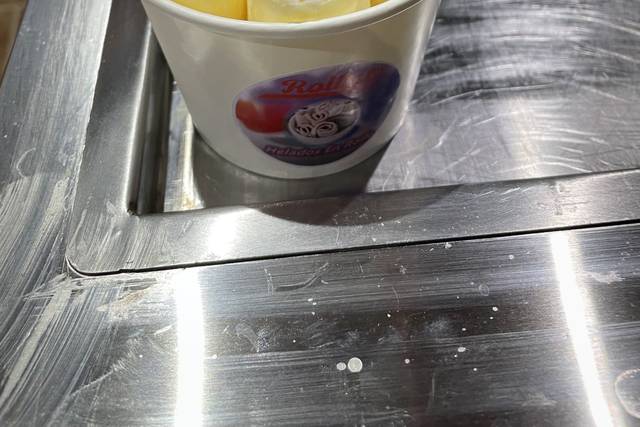 Helado con cereza