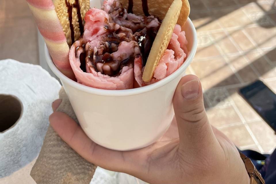 Helado de galleta María