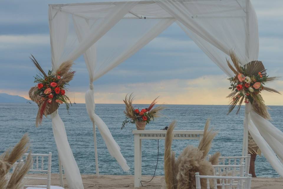 Boda en playa