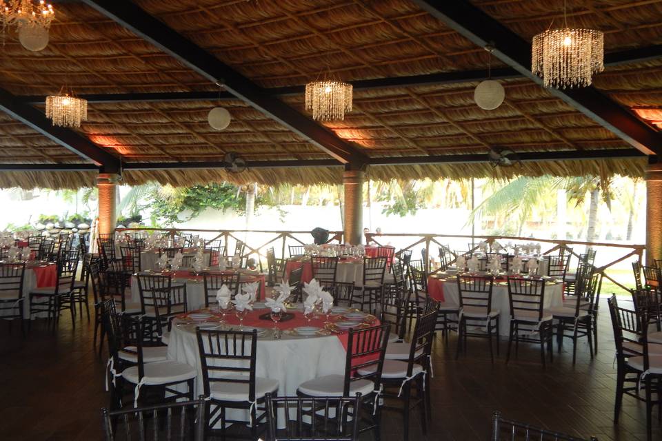 Decoración de la palapa