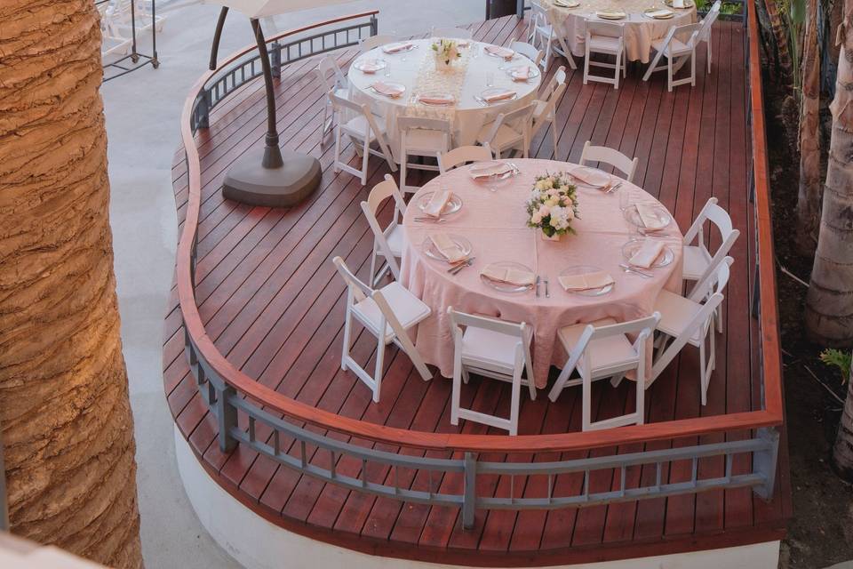 Espacio con alberca para eventos