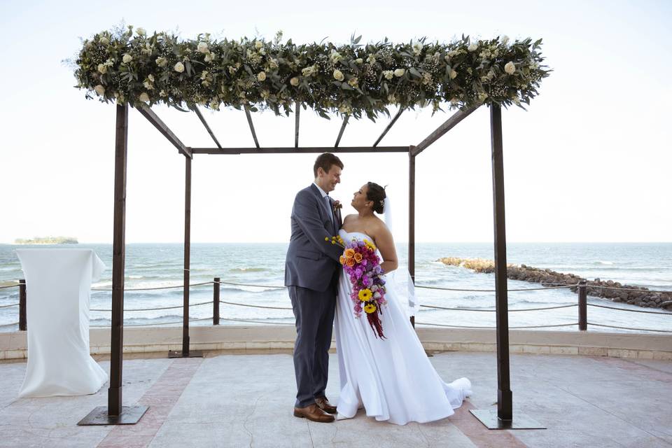 Terrazas con vista al mar