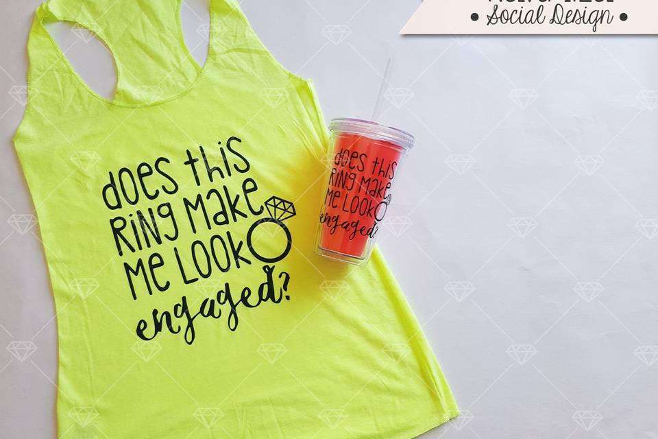 Tanktop + vaso de acrílico