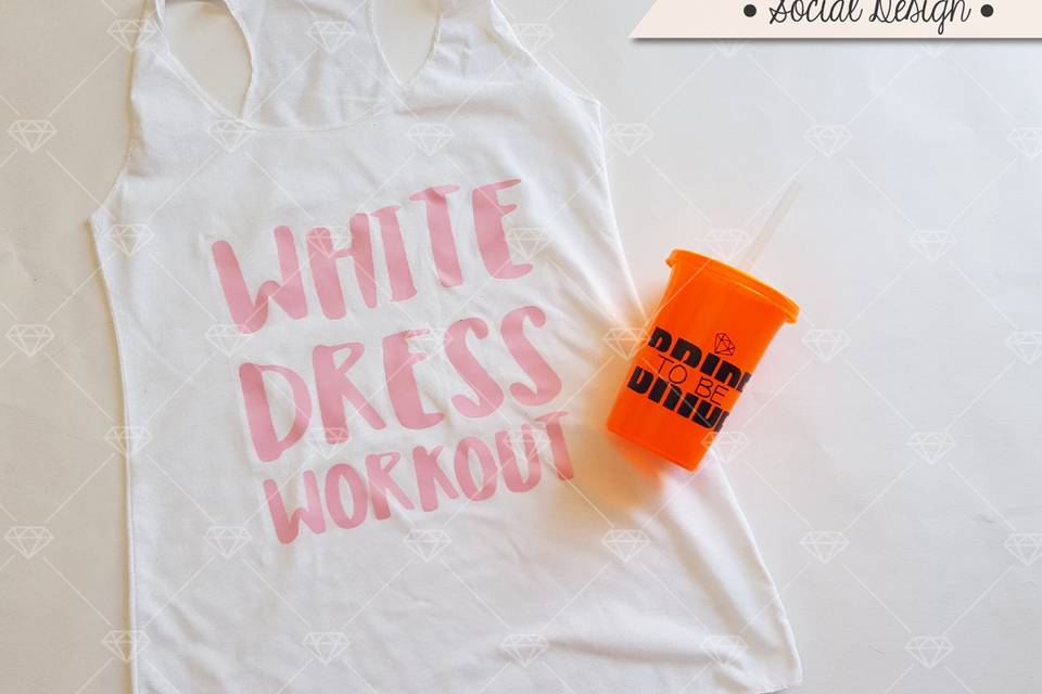 Tanktop + vaso con popote