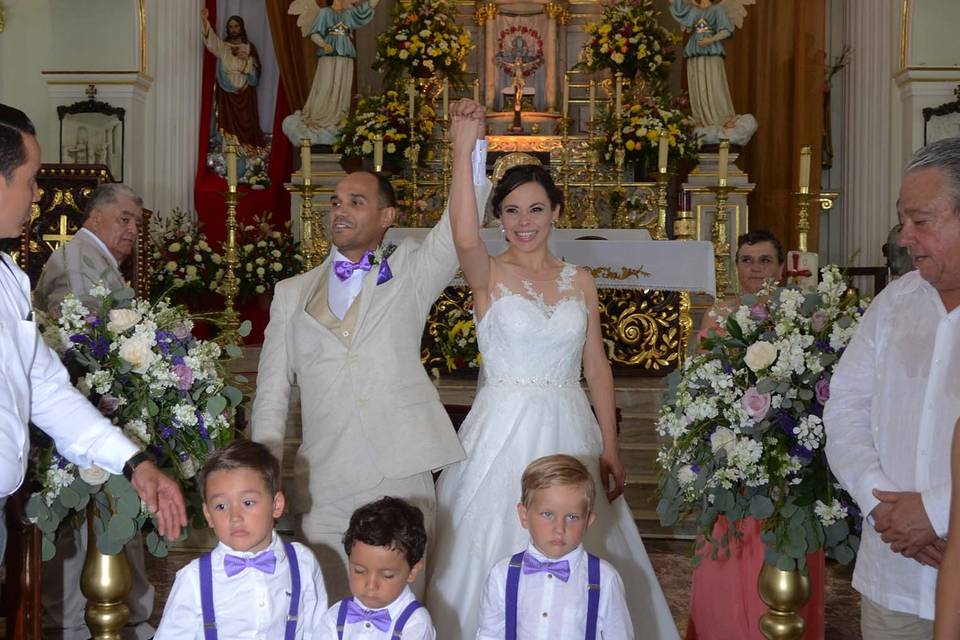Salida de los esposos