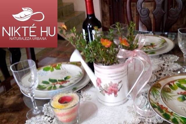 Centro de mesa, regadera chica