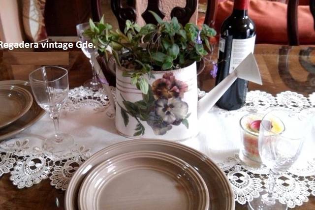 Centro de mesa regadera grande