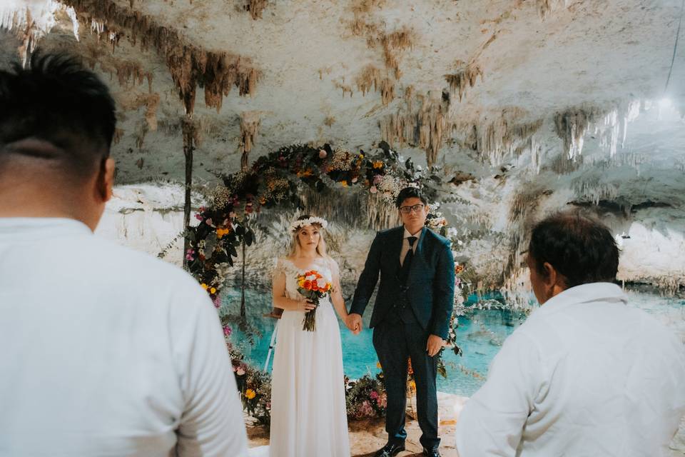 Boda en cenote