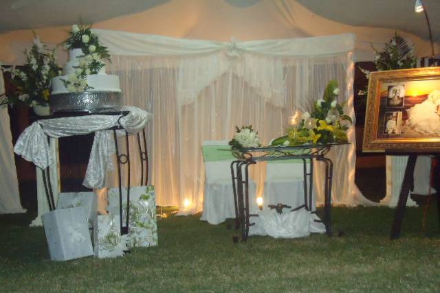 Mesa de honor sencilla