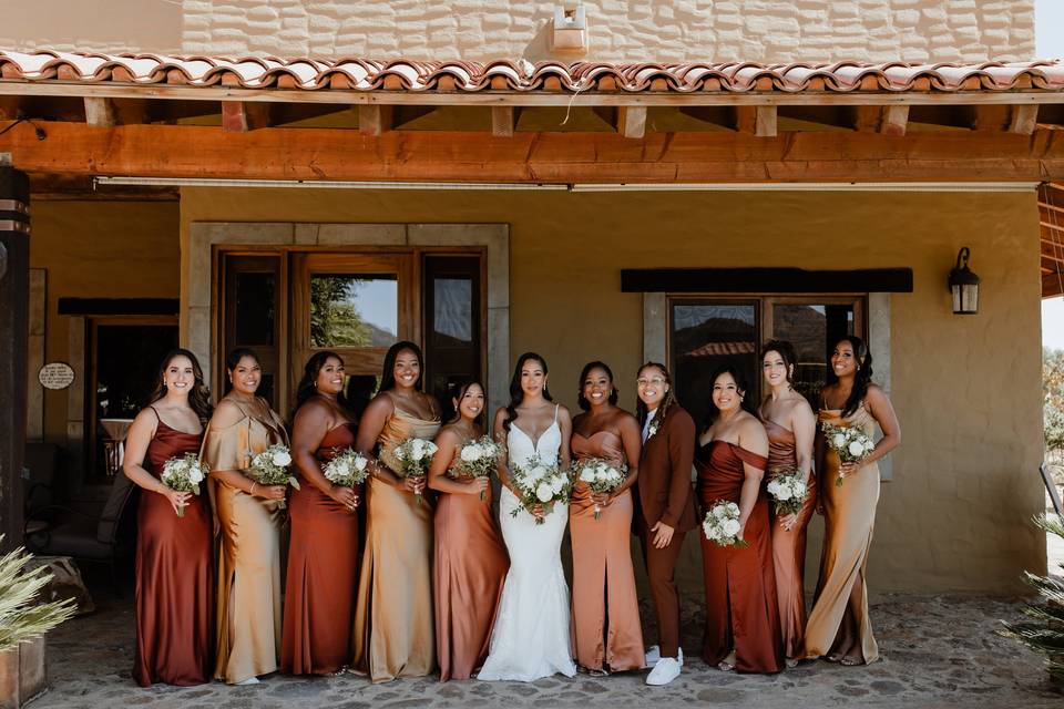 Bride & bridesmaids