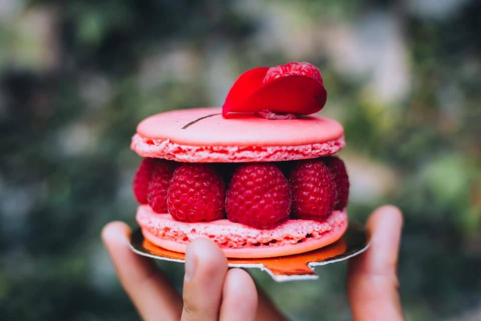 Macaron à la framboise