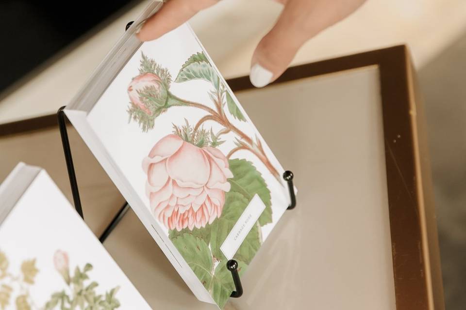 Tarjetas con flores