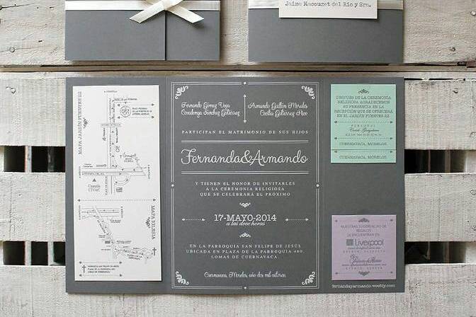 Bricolage Invitaciones