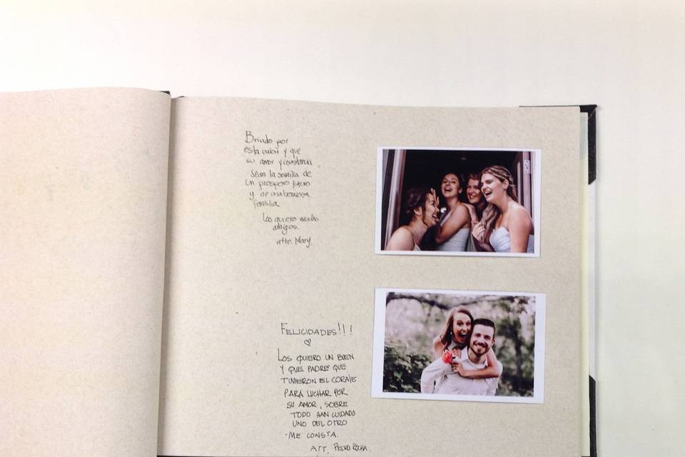Pueden escribir y pegar fotos