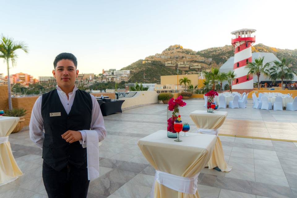 Banquete en terraza Sundeck