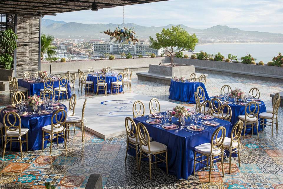 Boda en la terraza