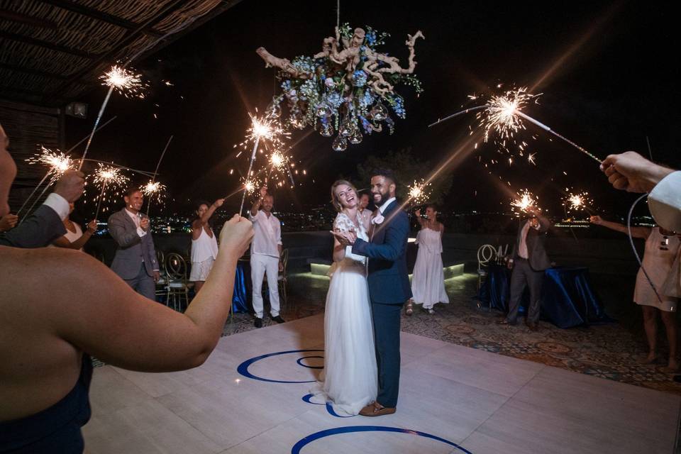 Boda en la terraza