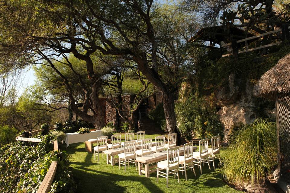 Jardín boda civil