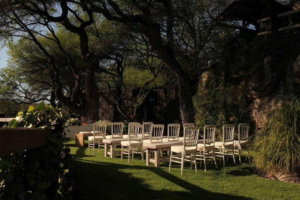 Jardín boda civil