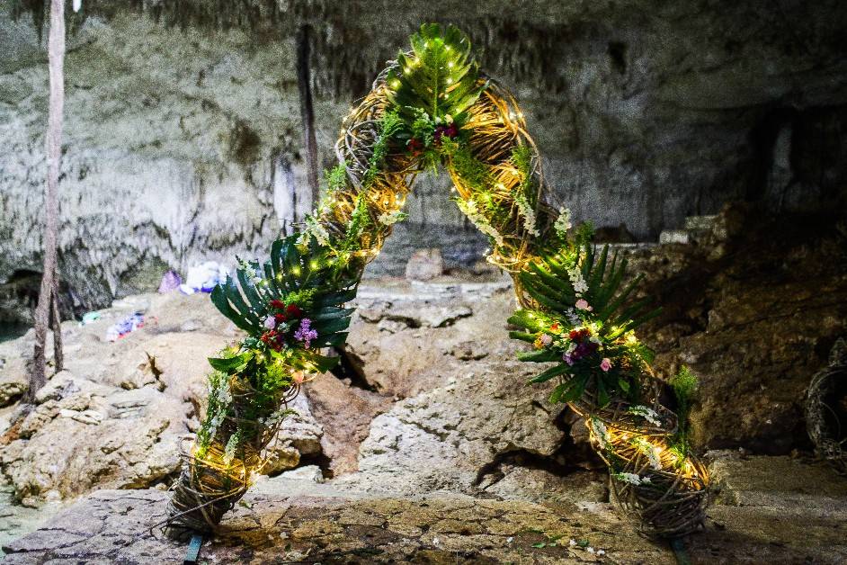 Cenote para ceremonias nupciales