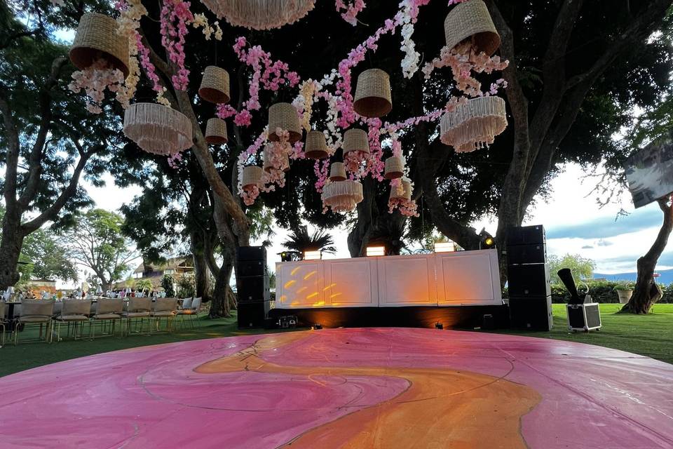 Pista de baile Tono rosa