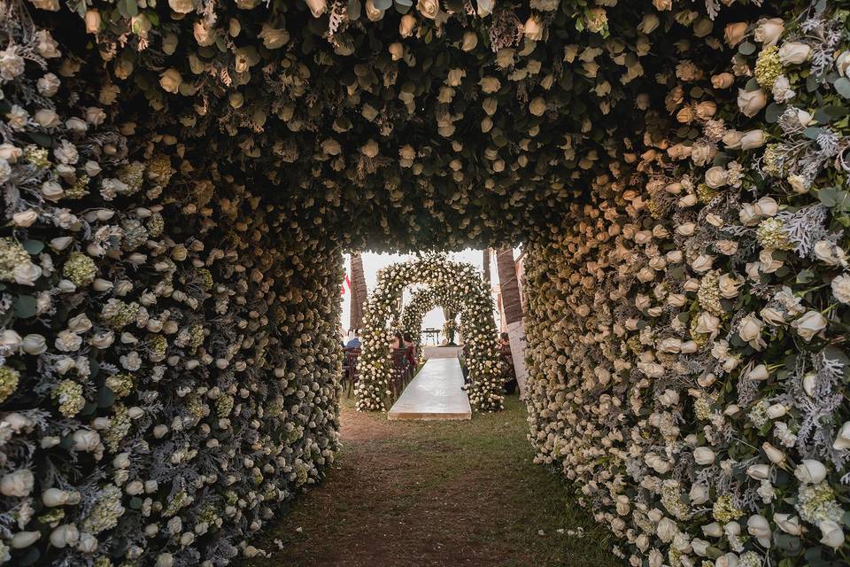 Túnel de flores