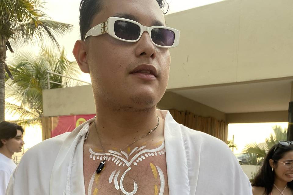 Pintura en el cuerpo para eventos