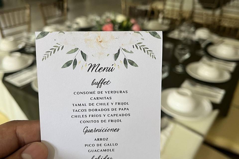 Menú personalizado
