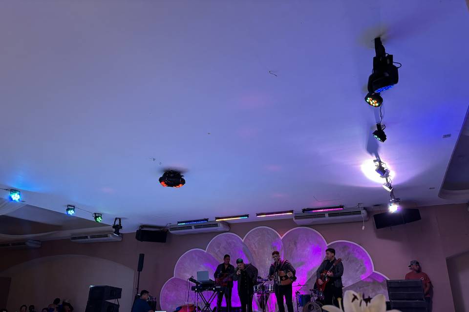 Grupo musical con luces