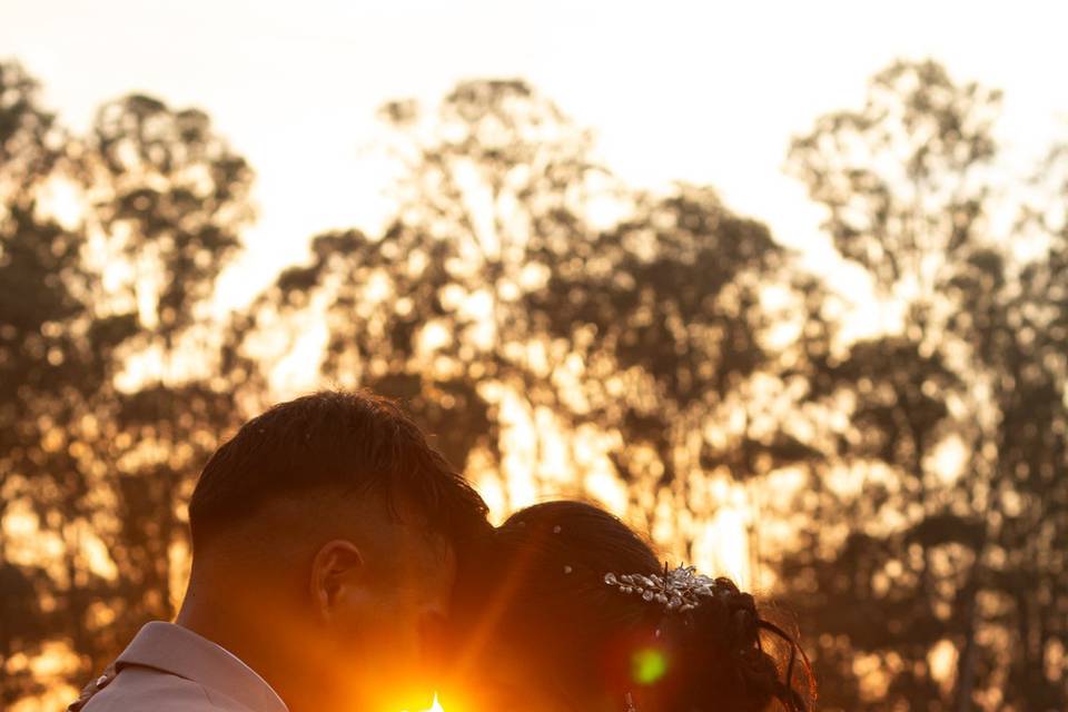 Pareja al atardecer