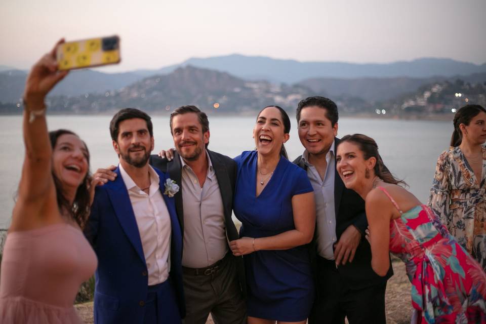 Amigos al atardecer