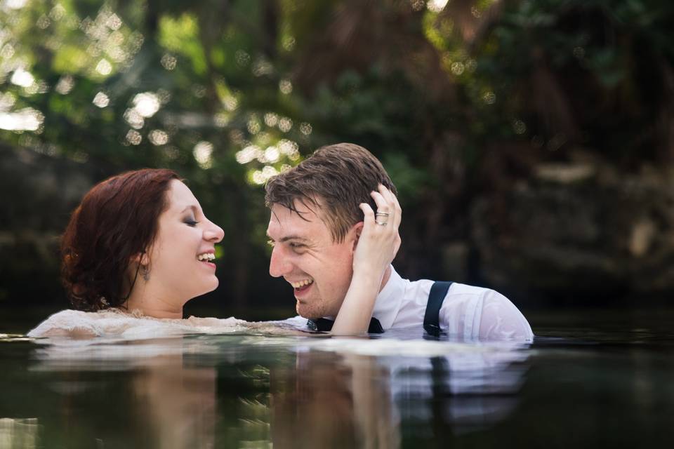 Trash the dress Cancún