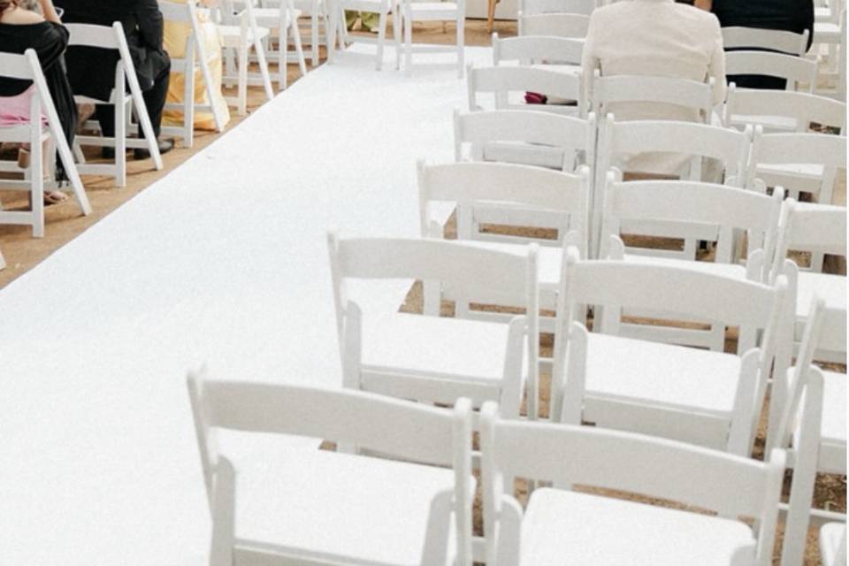 Ceremonia entre pinos