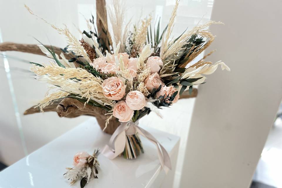 Bouquet boho, Cancún Marce