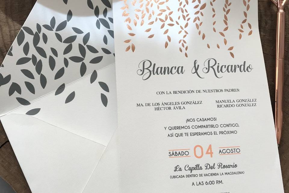 Invitaciones Hello Azul