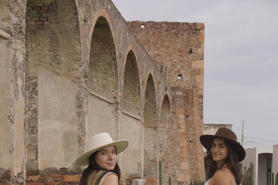 Jardín acueducto