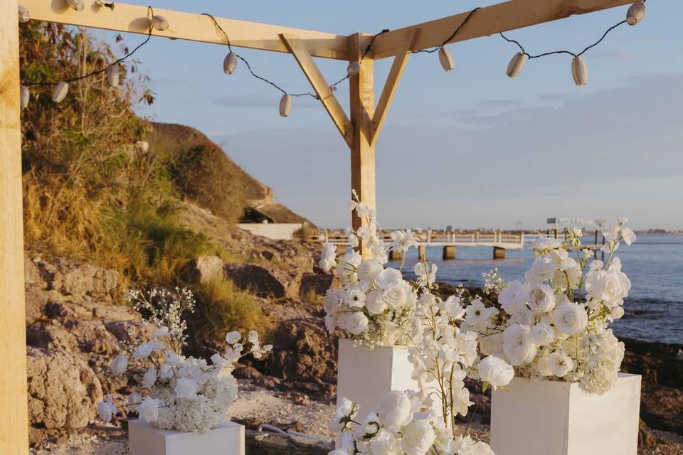 Wedding by the sea