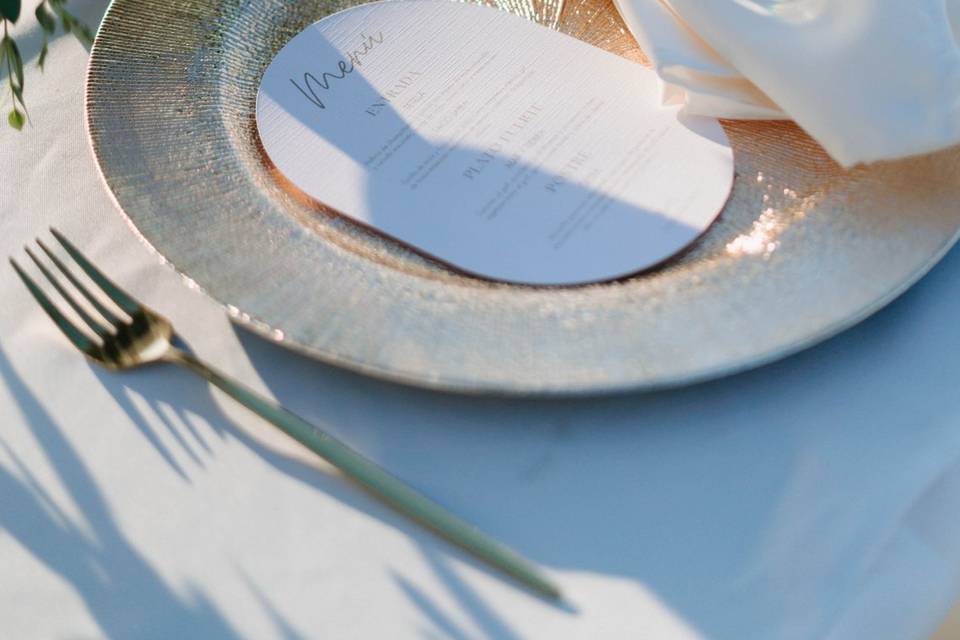 White and green wedding