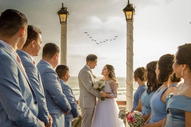Fotografía con chambelanes